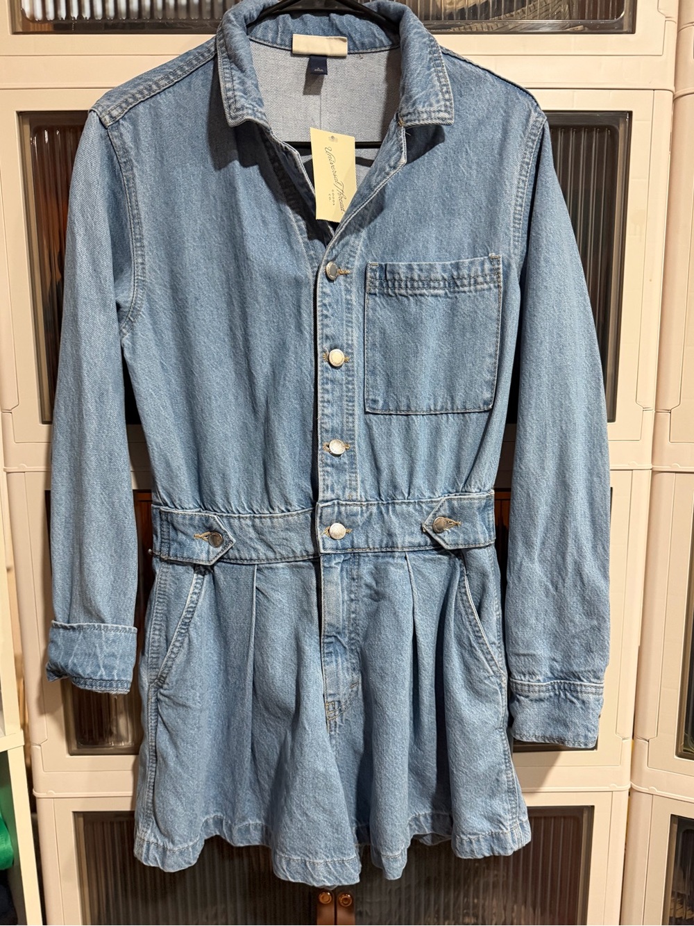 Universal Thread Light Blue Denim romper